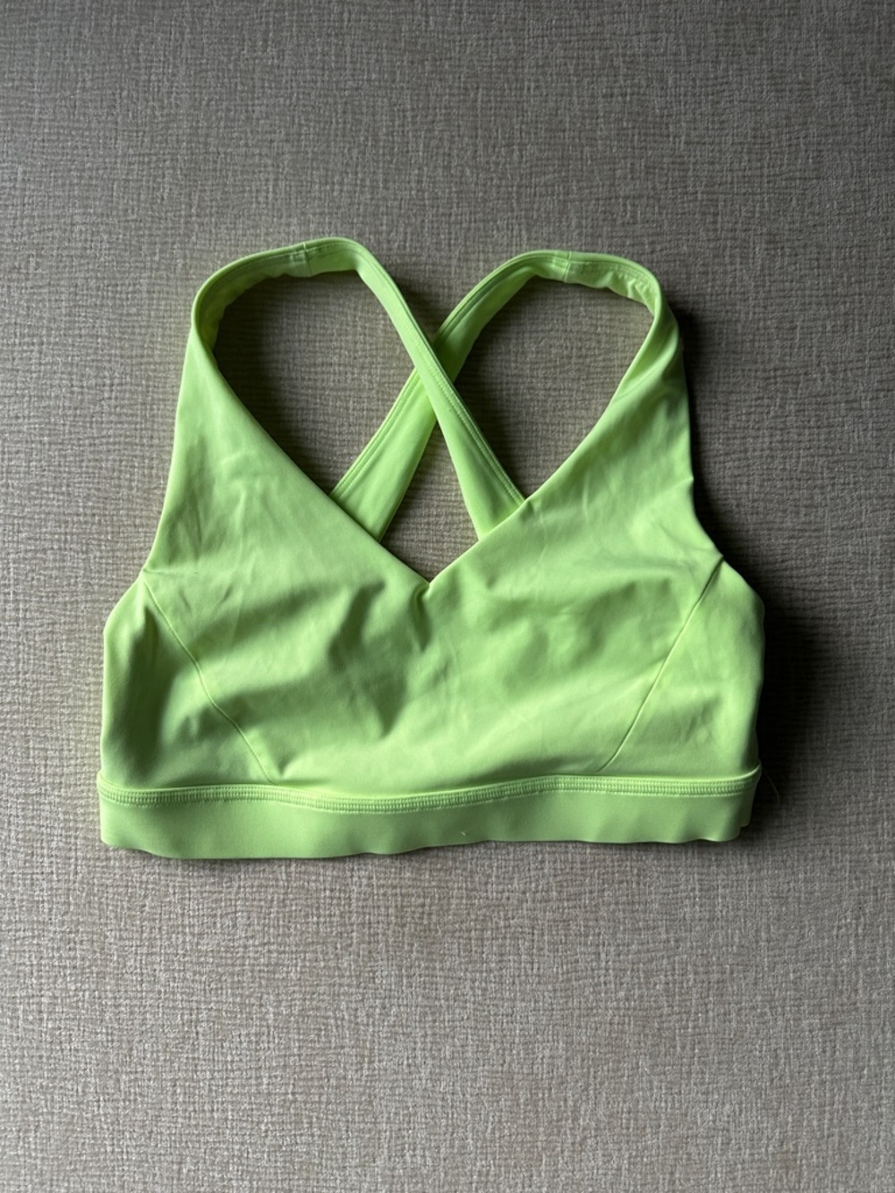 Crossback Sports Bra - Neon Lime